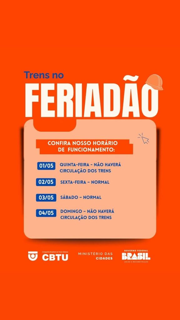 trens feriadão